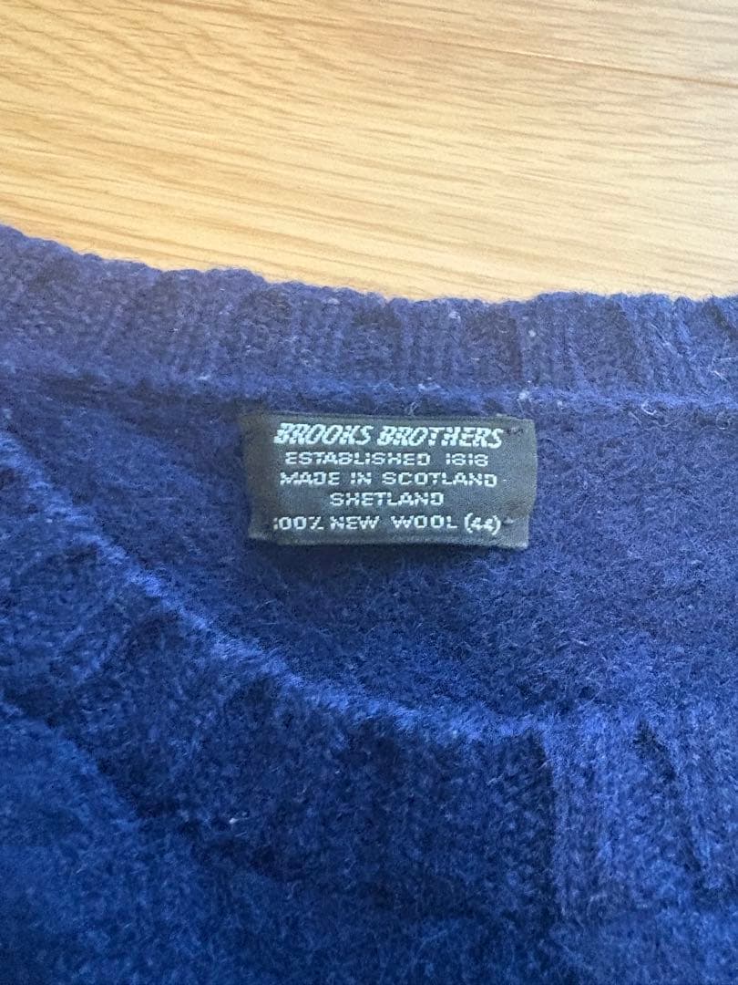 ブルックスブラザーズ 80〜90s スコットランドウールニット 黒タグ 44