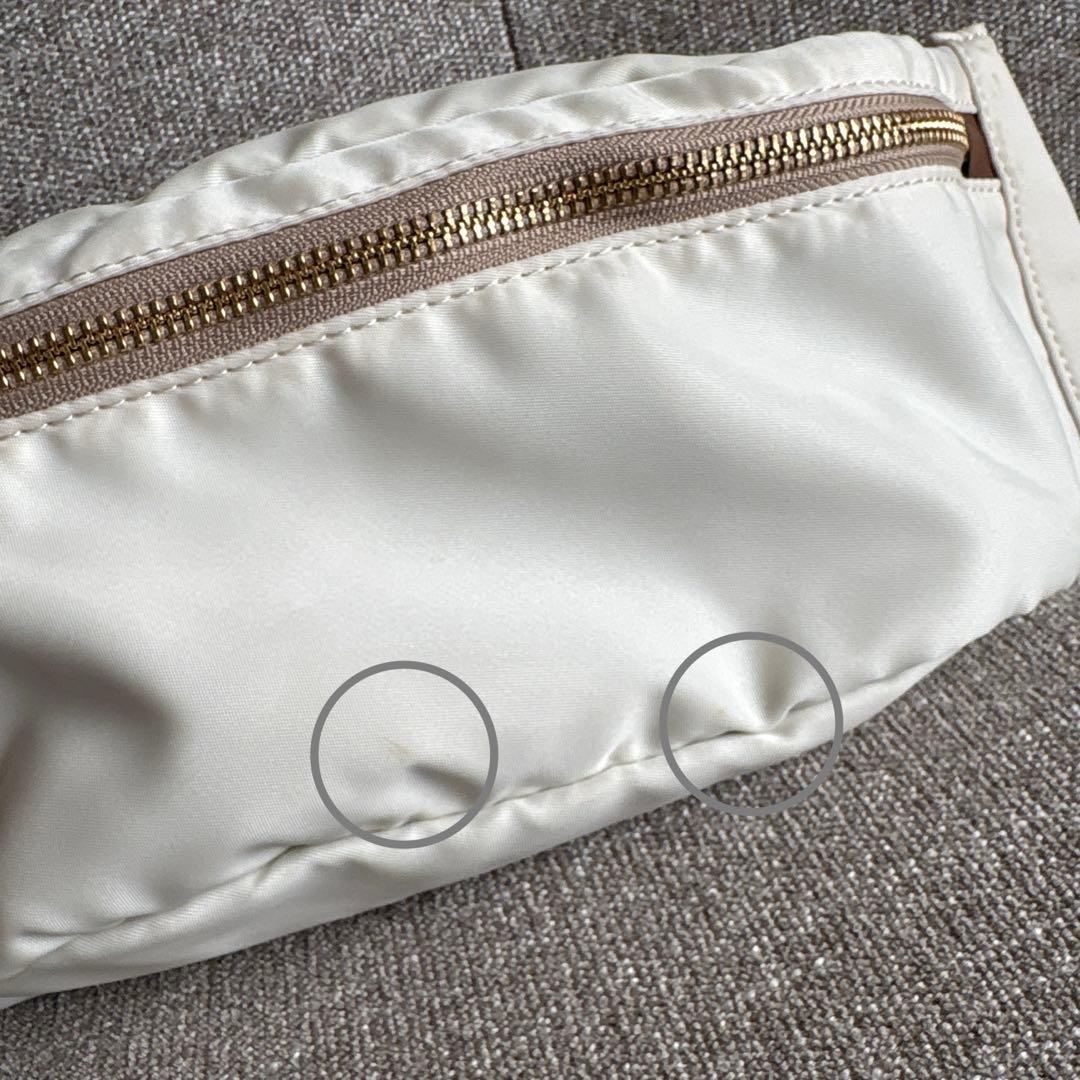 ORSETTO オルセット ナイロンボディバッグ ホワイト - メルカリ