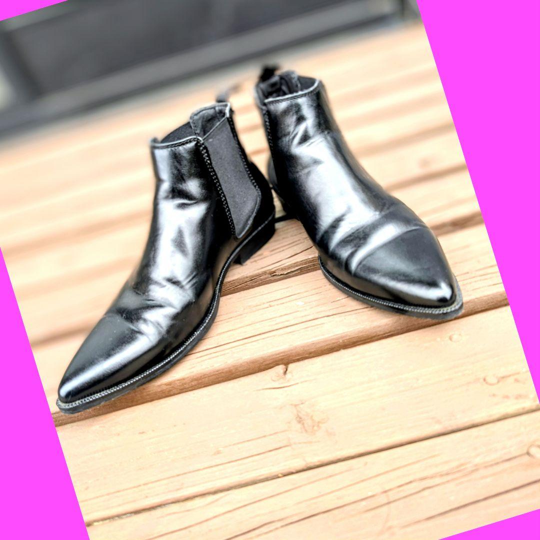 美品】ZARA ザラ サイドゴアブーツ 41 (26.5cm) - メルカリ