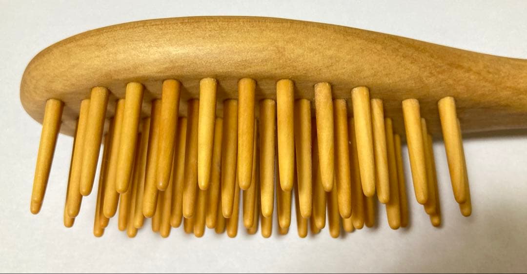 薩摩つげ つげブラシ 楕円型 約19cm 中古 - ヘアブラシ・コーム一 番 安い