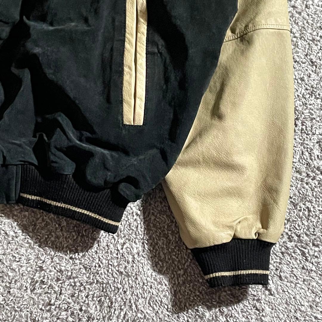 NFL ニューオリンズ・セインツ レザースタジャン ボディスウェード