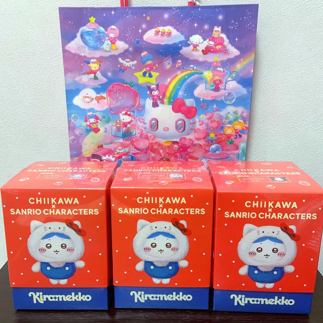 新品未開封】ちいかわ サンリオ キャラクターズ kiramekko 3個セット