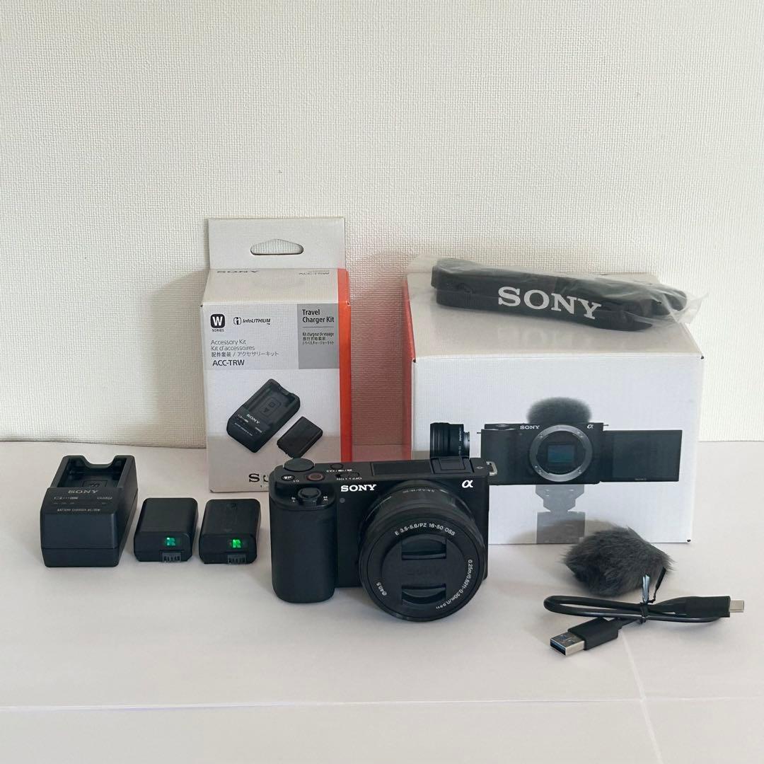 SONY(ソニー) ZV-E10L パワーズームレンズキット バッテリー3個付属 SONY VLOGCAM ZV-E10L パワーズームレンズキット [ブラック] 価格比較