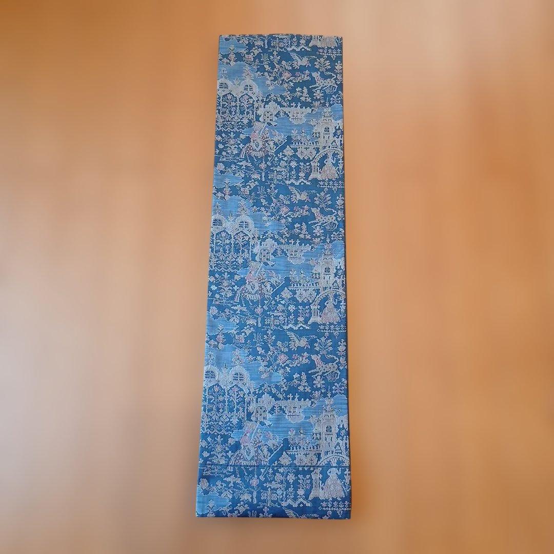 メルヘンなブルーの袋帯(青・六通) - メルカリ