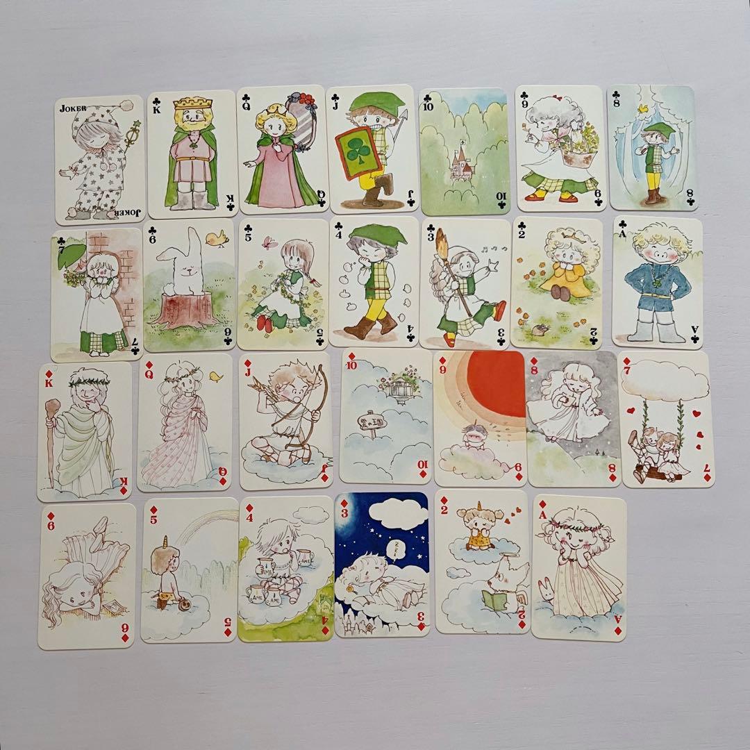 昭和レトロ】希少 りぼん 付録 陸奥A子 田渕由美子 トランプ 2個セット