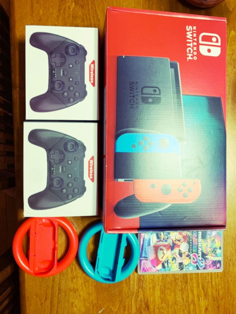 【ほぼ新品】本体+マリオカート+ワイヤレスコントローラー✖️2個 楽天市場】【2個セット】Switch 2 ハンドル Switch Joy-Con