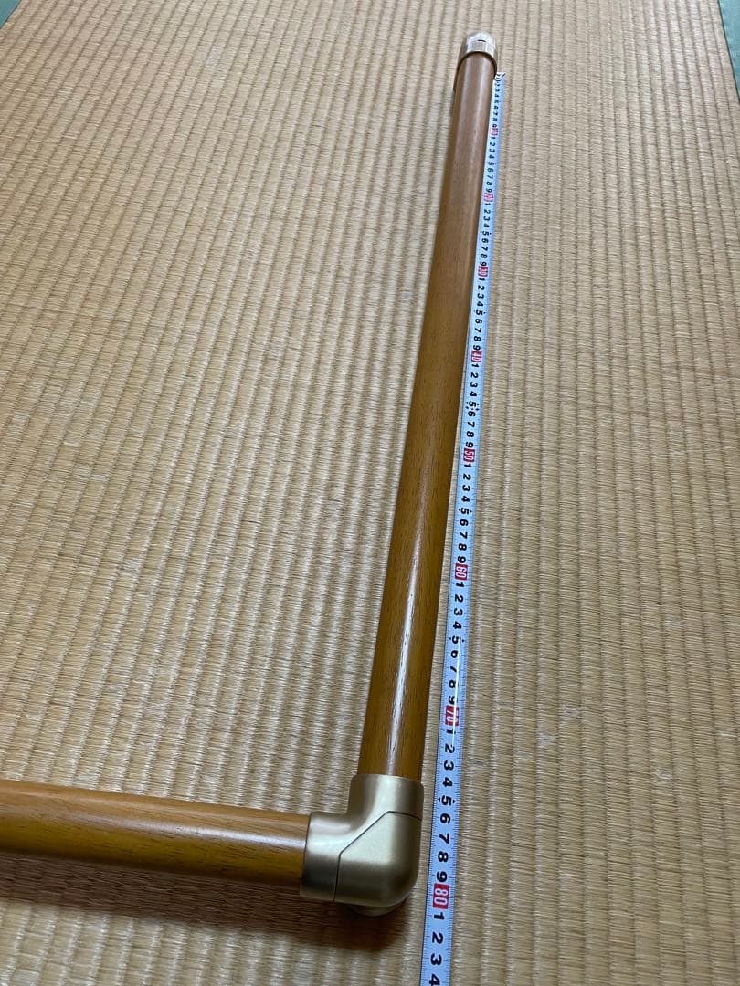 L型手すり 壁手摺り セット ビス付き 天然木製 美品