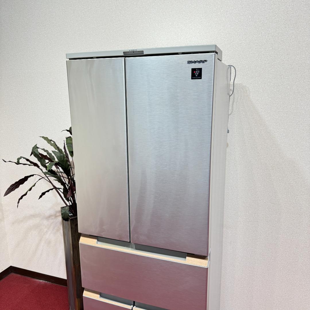 東京23区送料無料 超美品シャープ6ドア観音開き冷蔵庫 2021年製 457L