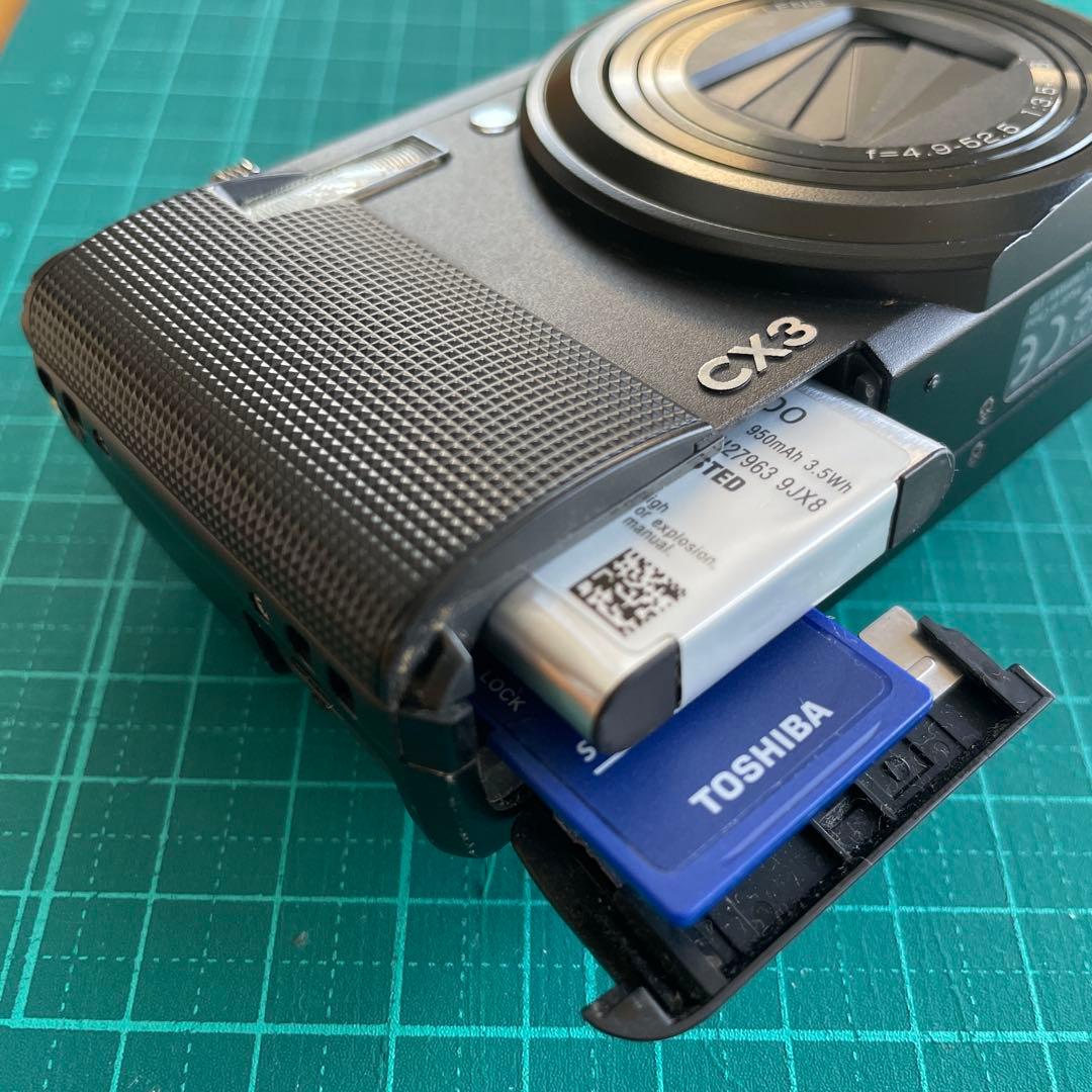 RICOH リコー CX3 ブラック オールドコンデジ SDカード付 訳あり品