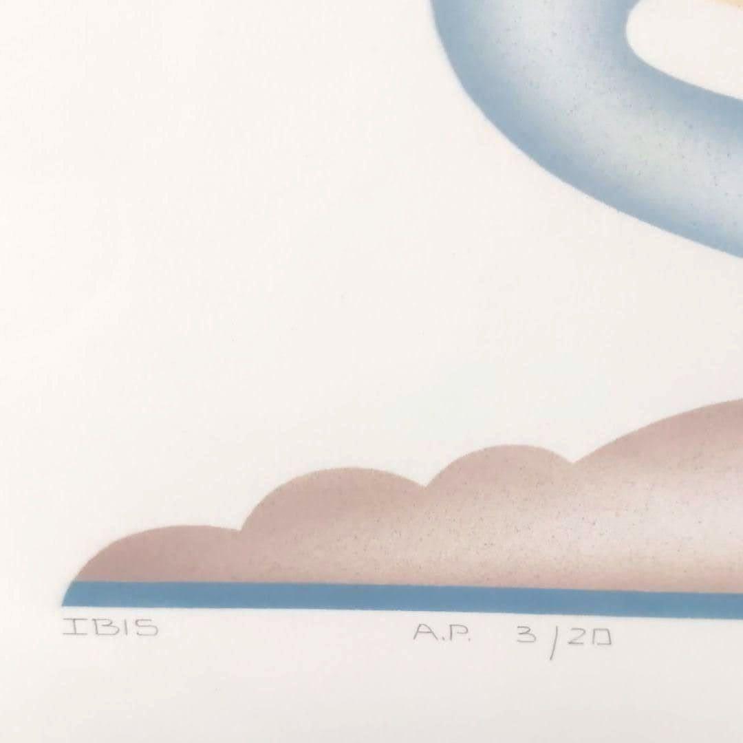 美品】エディションナンバー入り綺麗な白鳥のリトグラフ