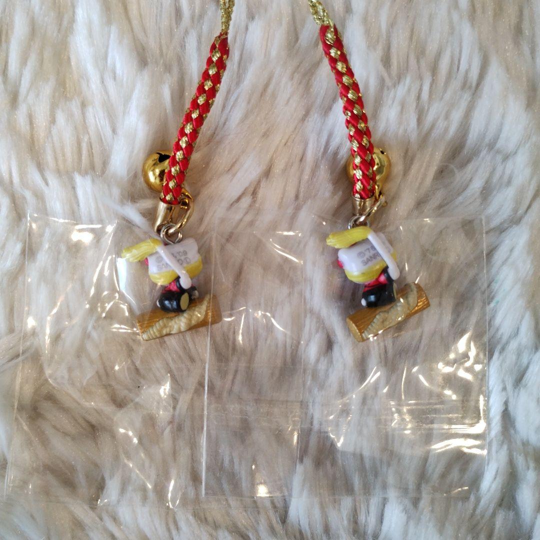 ご当地キティ 信州限定 諏訪御柱祭 根付けストラップ 2つセット レア 2009