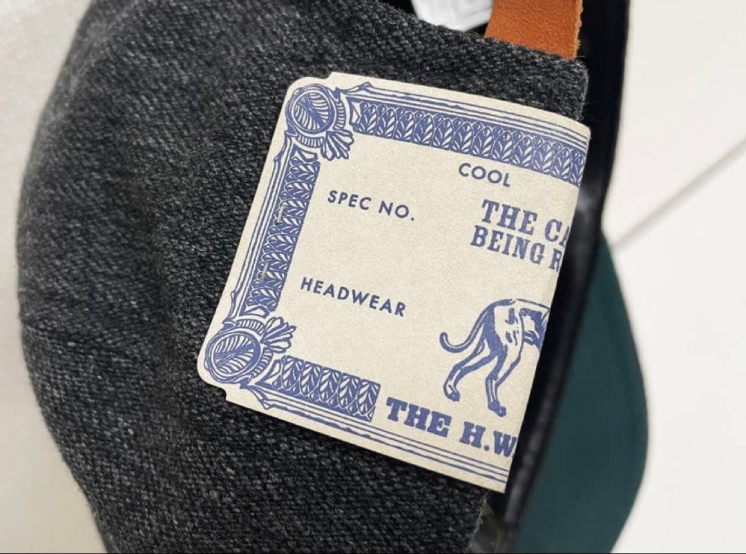 THE H.W.DOG&CO. BASEBALL CAP チャコールグレー