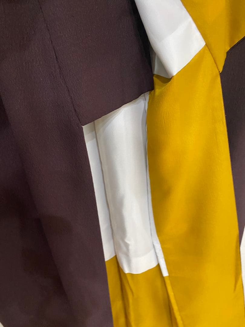 居内商店 トランプ模様 うさぎ柄 袷着物 ボルドー 不思議の国のアリス