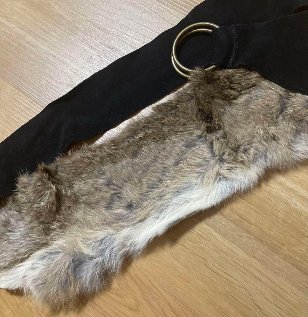 Goa ラビットファーベルト - メルカリ