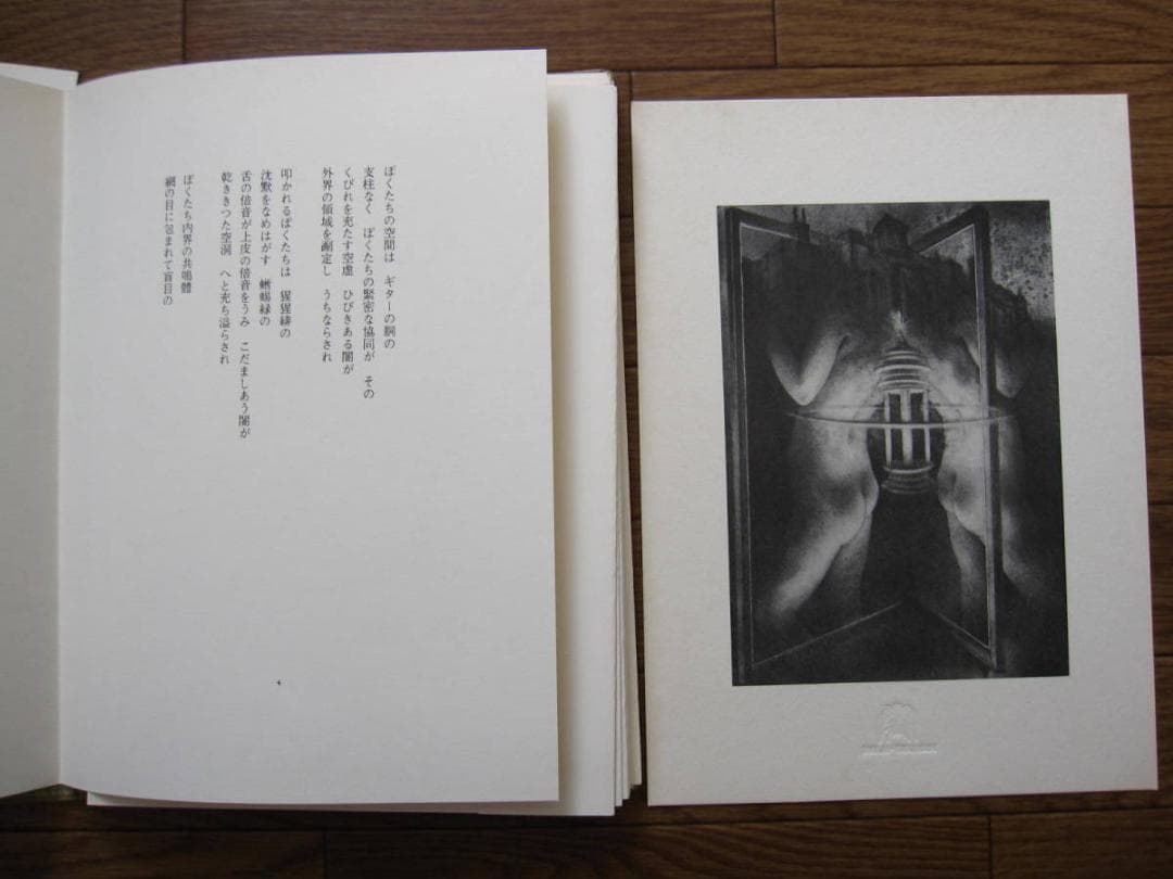 悪徳の暹羅双生児もしくは柱とその崩壊 相澤啓三 建石修志 リトグラフ