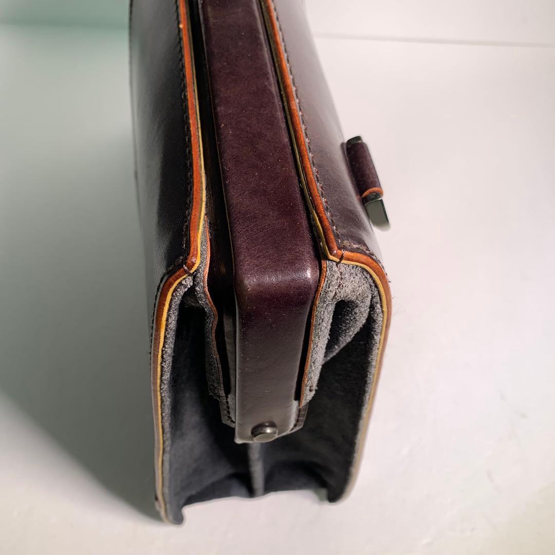 DRAWER ダレスバッグ FIVE WOODS 鍵付き レザー 林五 本革