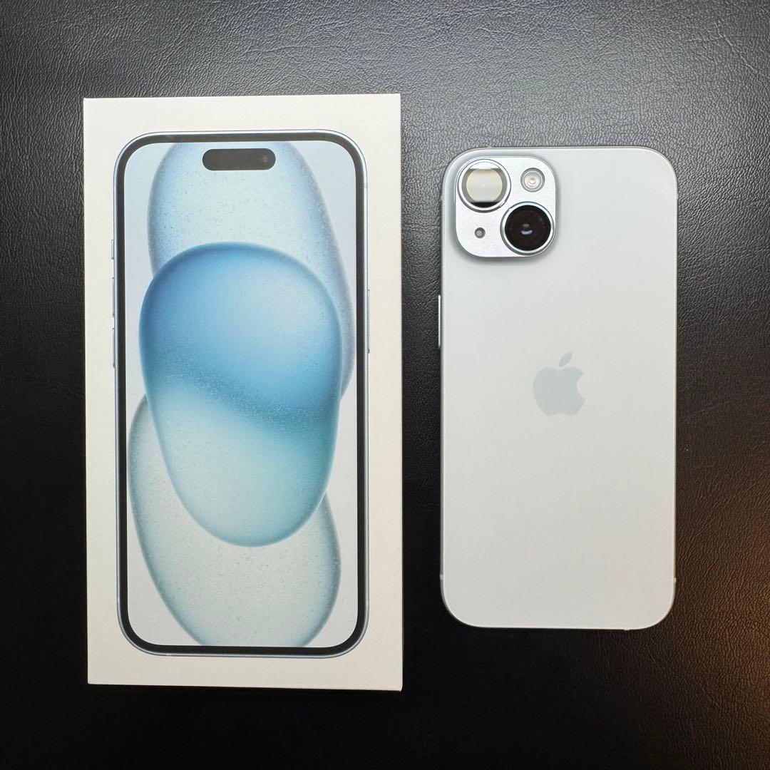 ほぼ新品】iPhone 15 ブルー 256GB バッテリー100% - メルカリ