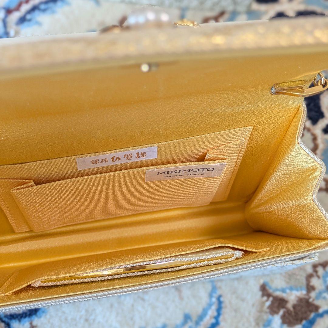 和装バッグ カクテルバッグ ミキモト本真珠 綴織 佐賀綿 新品未使用品