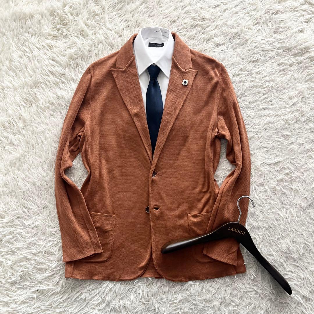 <美品> LARDINI オレンジ コットン ニットジャケット サイズXL 楽天市場】LARDINI ラルディーニ LIKNIT 起毛 ブルゾン オレンジ