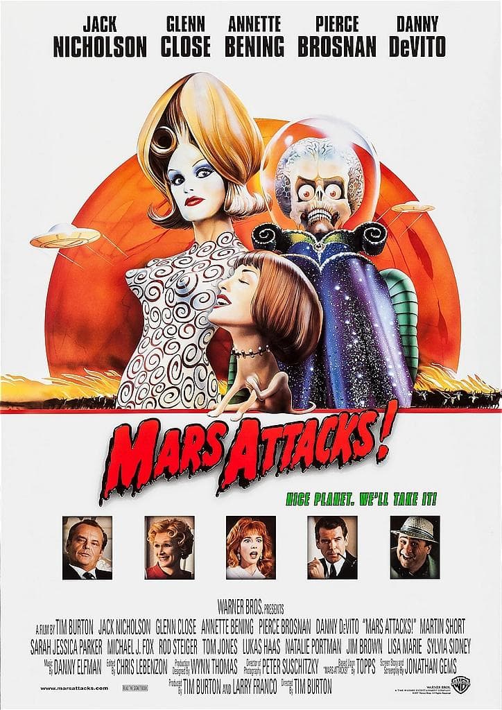 US版ポスター『マーズ・アタック!』（Mars Attacks!）④ - メルカリ