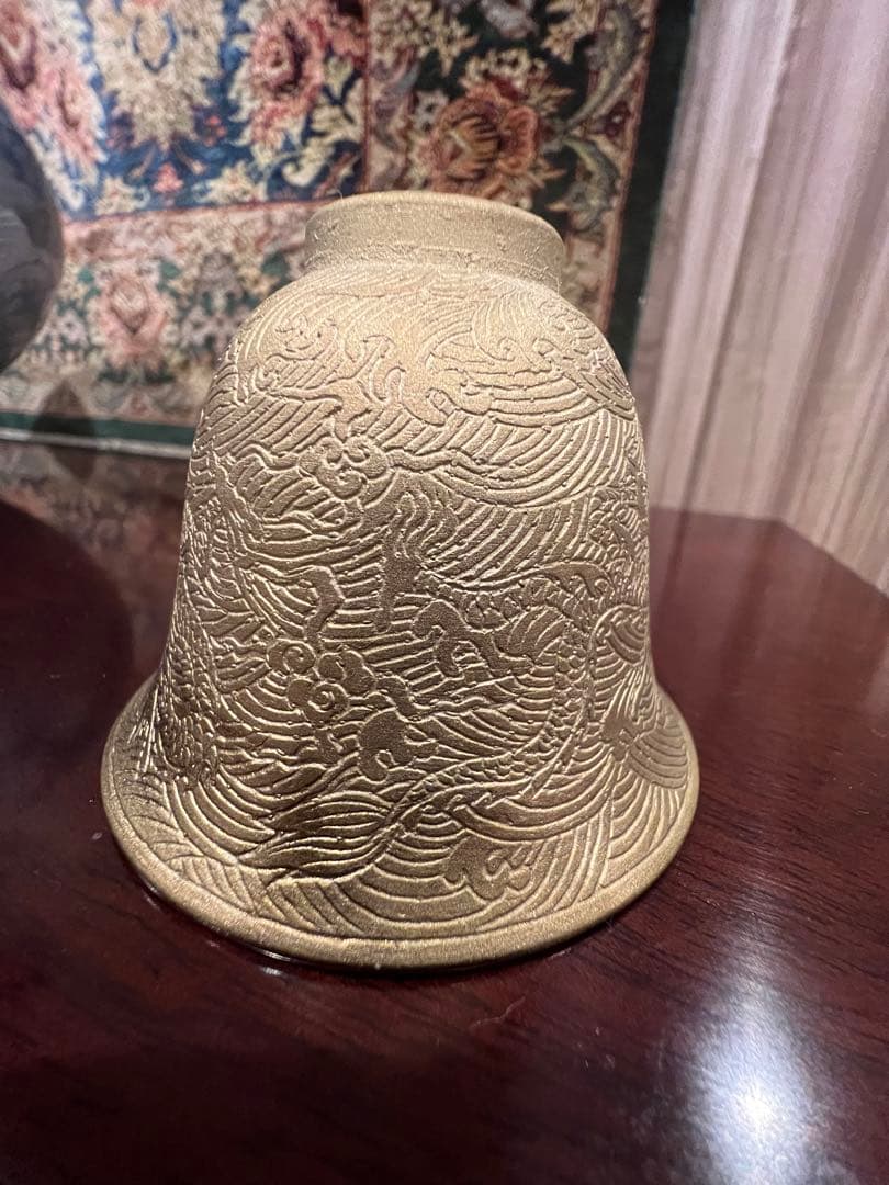 中国清乾隆年製銘双龍紋鍍金碗 官窯 唐物 古美術品 江戸 骨董