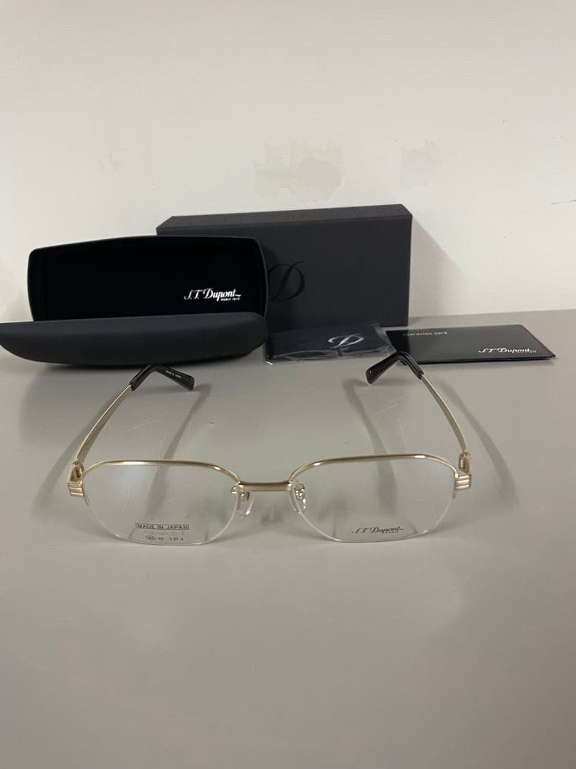 ➁未使用 S.T. Dupont ドゥポンメガネフレーム箱付き - メルカリ