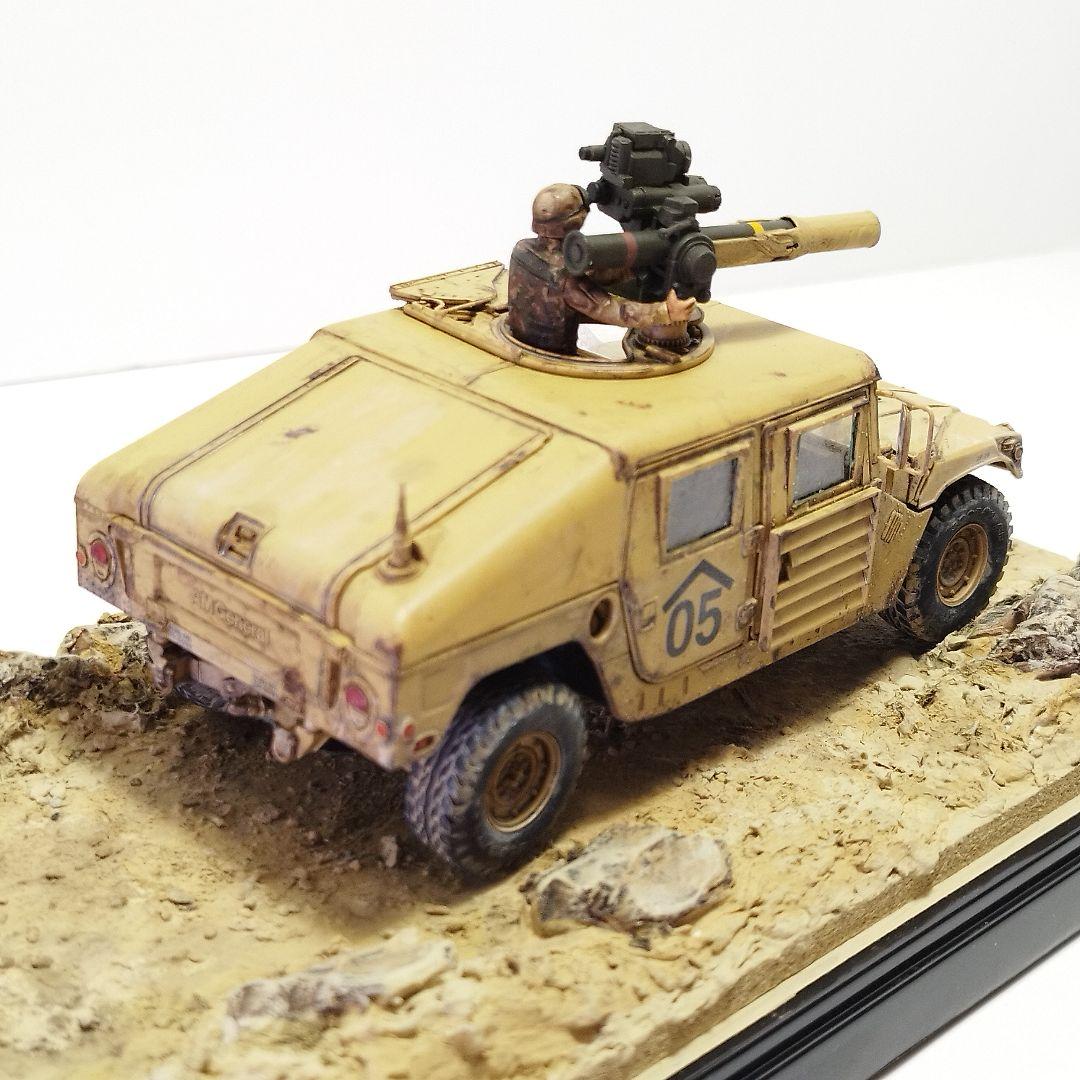塗装済完成品】タミヤ M1046 ハンビー TOW ミサイルキャリヤー - メルカリ