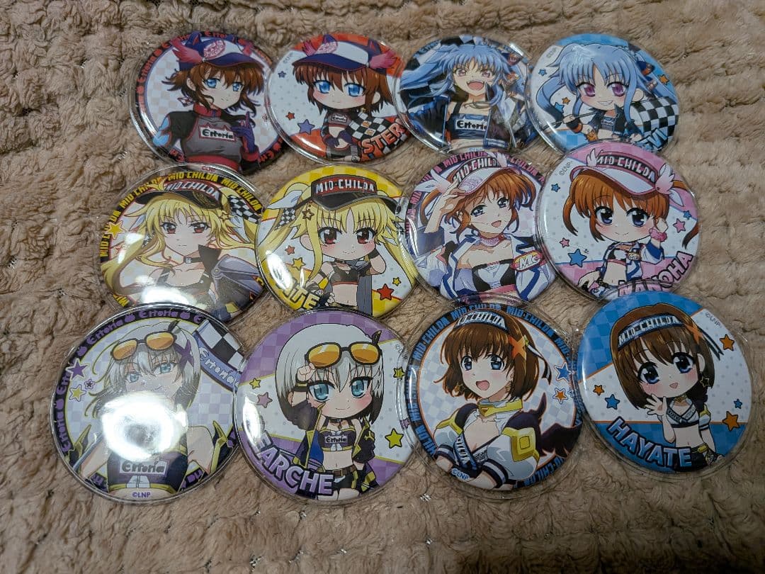 リリカルなのは　スピードくじ　缶バッジ　全12種コンプリートセット　ロフト リリカルなのは スピードくじ 缶バッジ 全12種コンプリートセット
