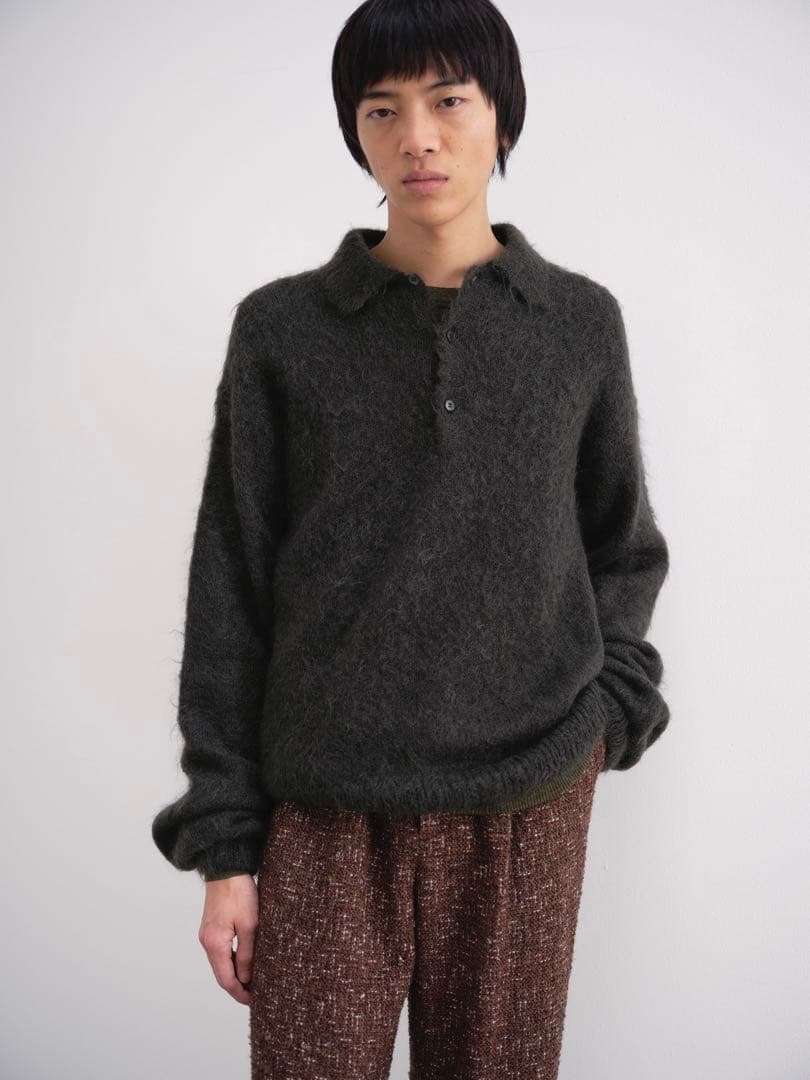 試着のみ24AW AURALEE モヘアニットポロ サイズ5 - メルカリ