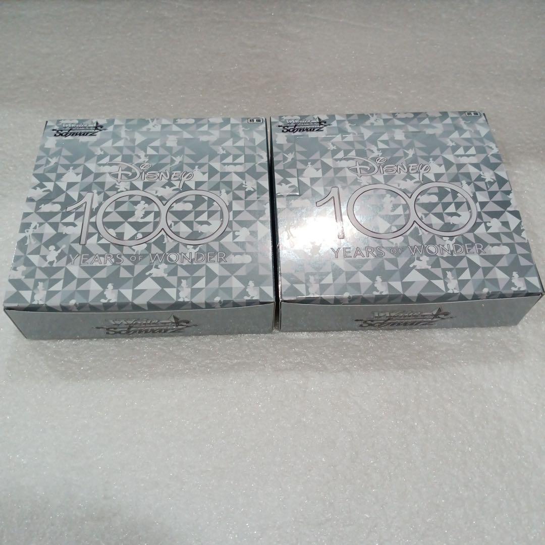 ヴァイスシュヴァルツDisney100 2BOX 未開封品 シュリンク無し ヴァイスシュヴァルツより「ブースターパック / Disney100」が4月7日