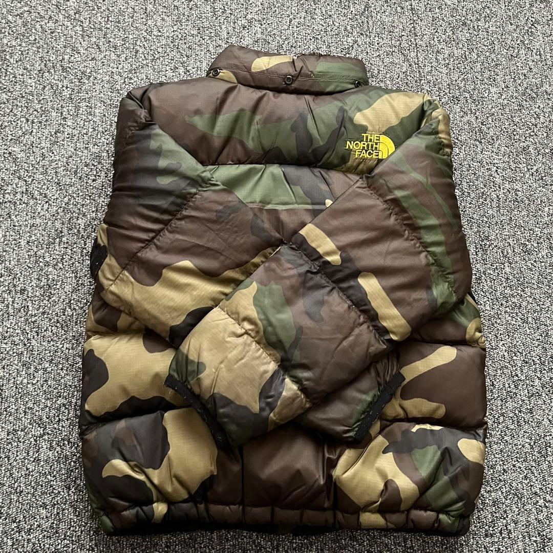 THE NORTH FACE迷彩ダウンコート ダウンジャケット キッズ 120 - メルカリ