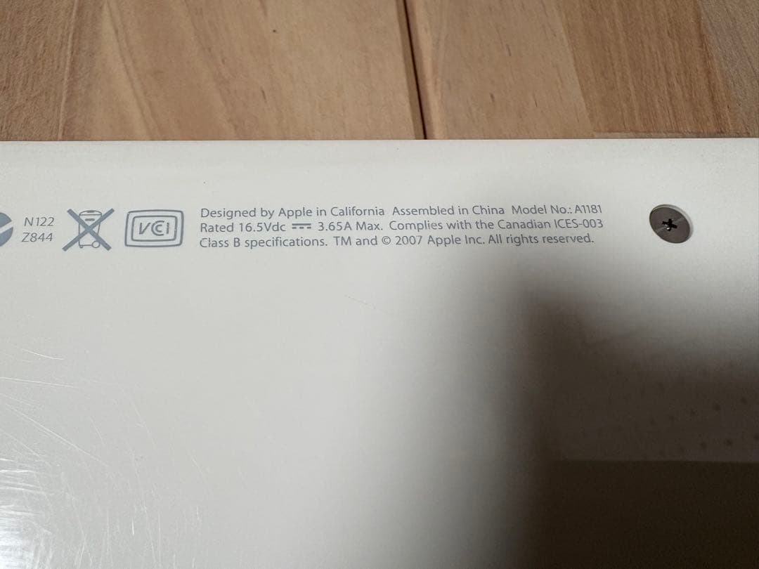 A1181 MacBook Core2Duo2.4GHz グレードアップ箇所多数 - メルカリ