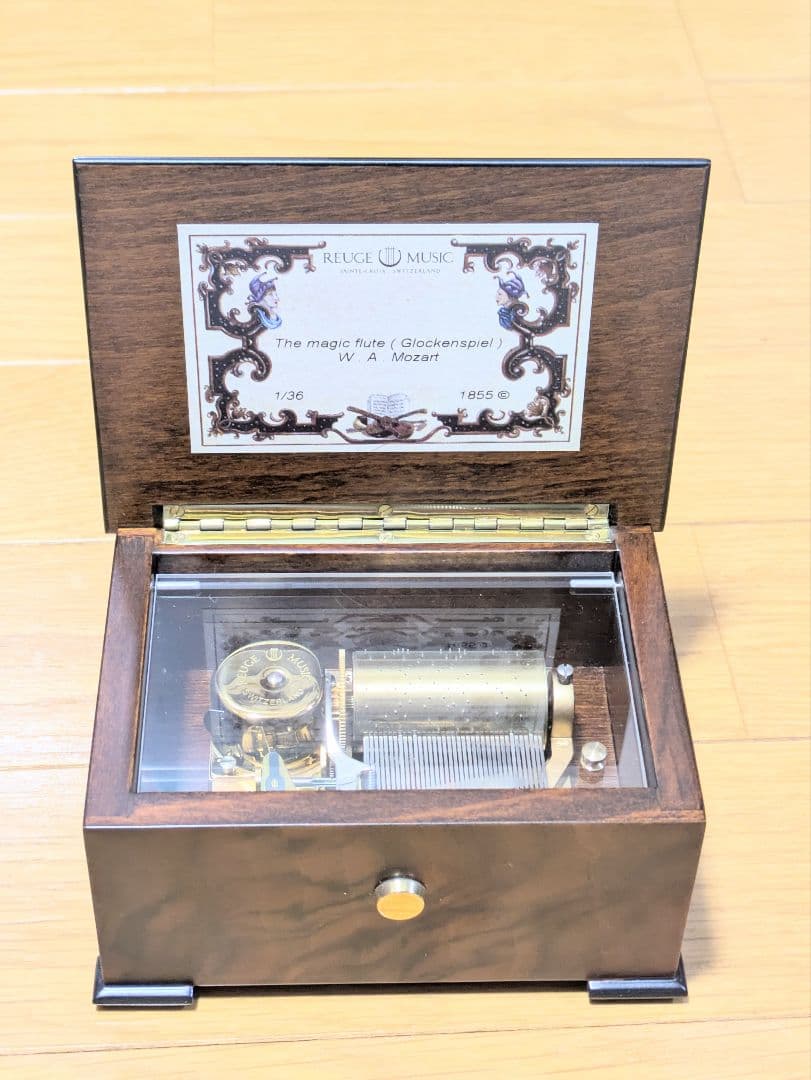 REUGE MUSIC リュージュミュージック オルゴール 魔笛 スイス REUGE MUSIC (リュージュミュージック) 36弁オルゴール 象嵌細工