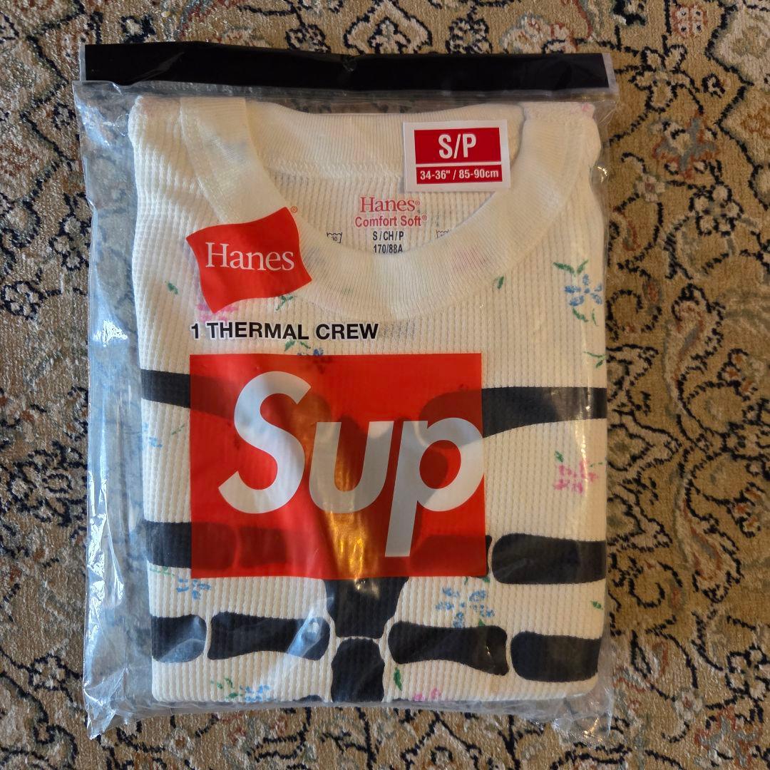 Supreme Hanes Bones Thermal Crew Floral - メルカリ