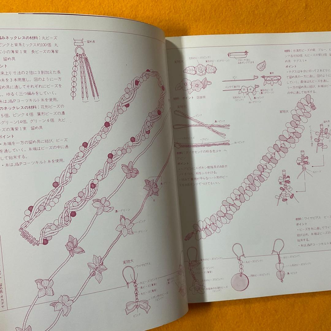 手芸本 絶版貴重 プレミア ビーズワーク 松浦香苗のホビーブック 文化