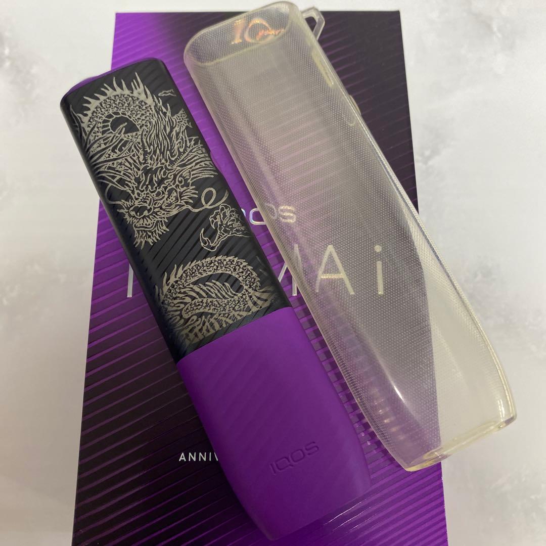 龍 鳳凰 デザイン iQOS アイコス イルマ i ワン 10周年 モデル 黒紫