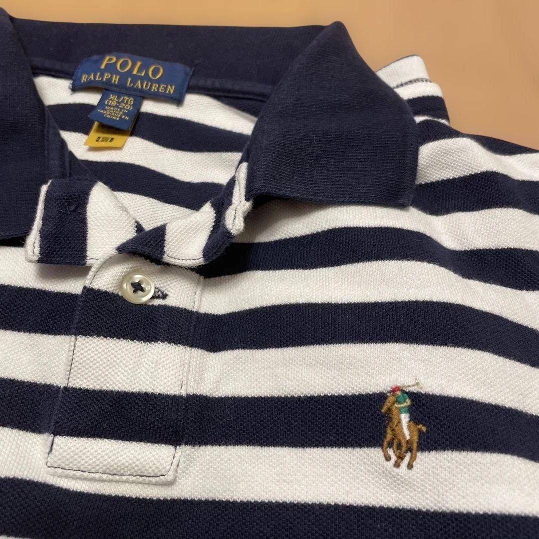 Polo Ralph Lauren ストライプポロシャツ XL - メルカリ