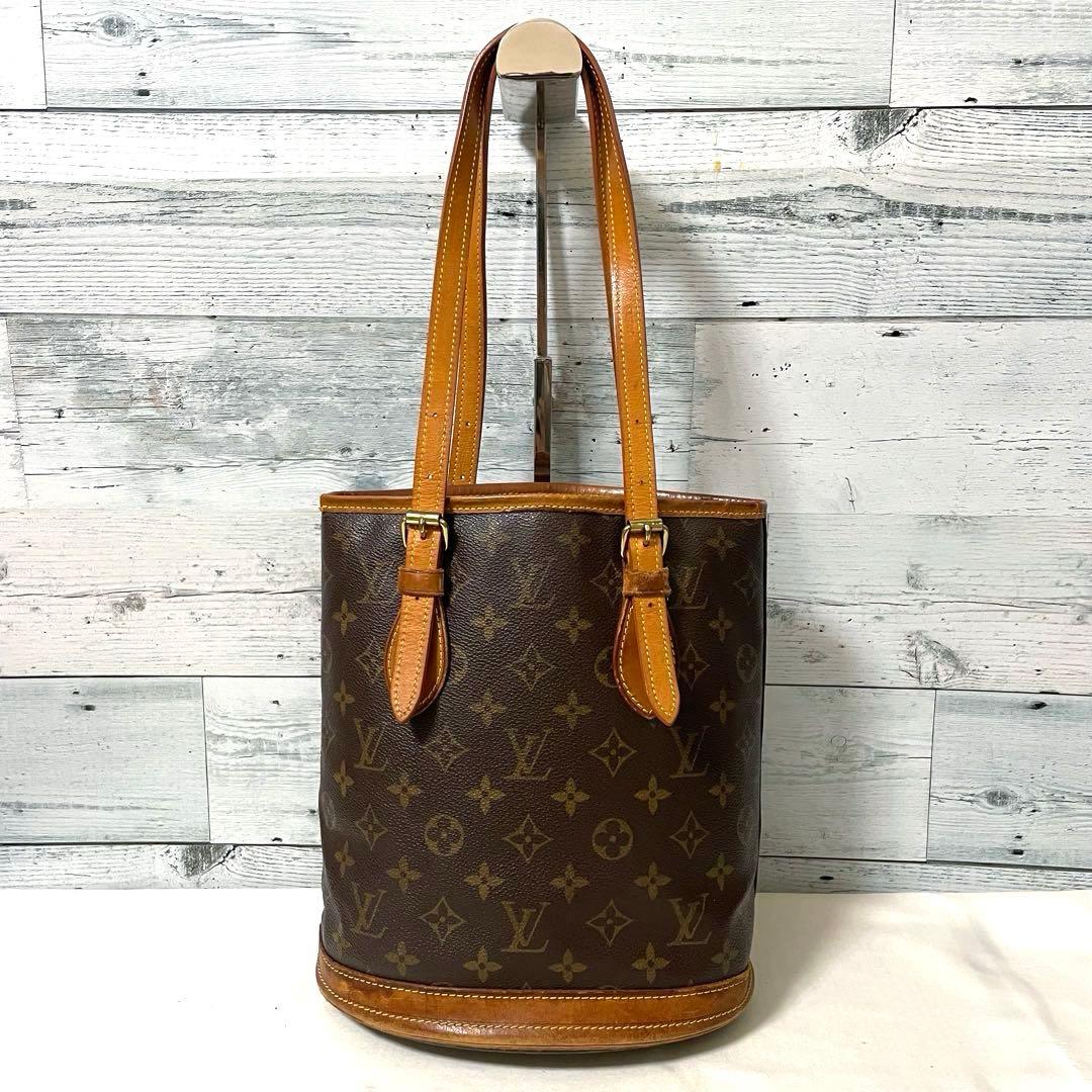 施雅英【状態考慮】LOUIS VUITTON プチバケットPM リペア済