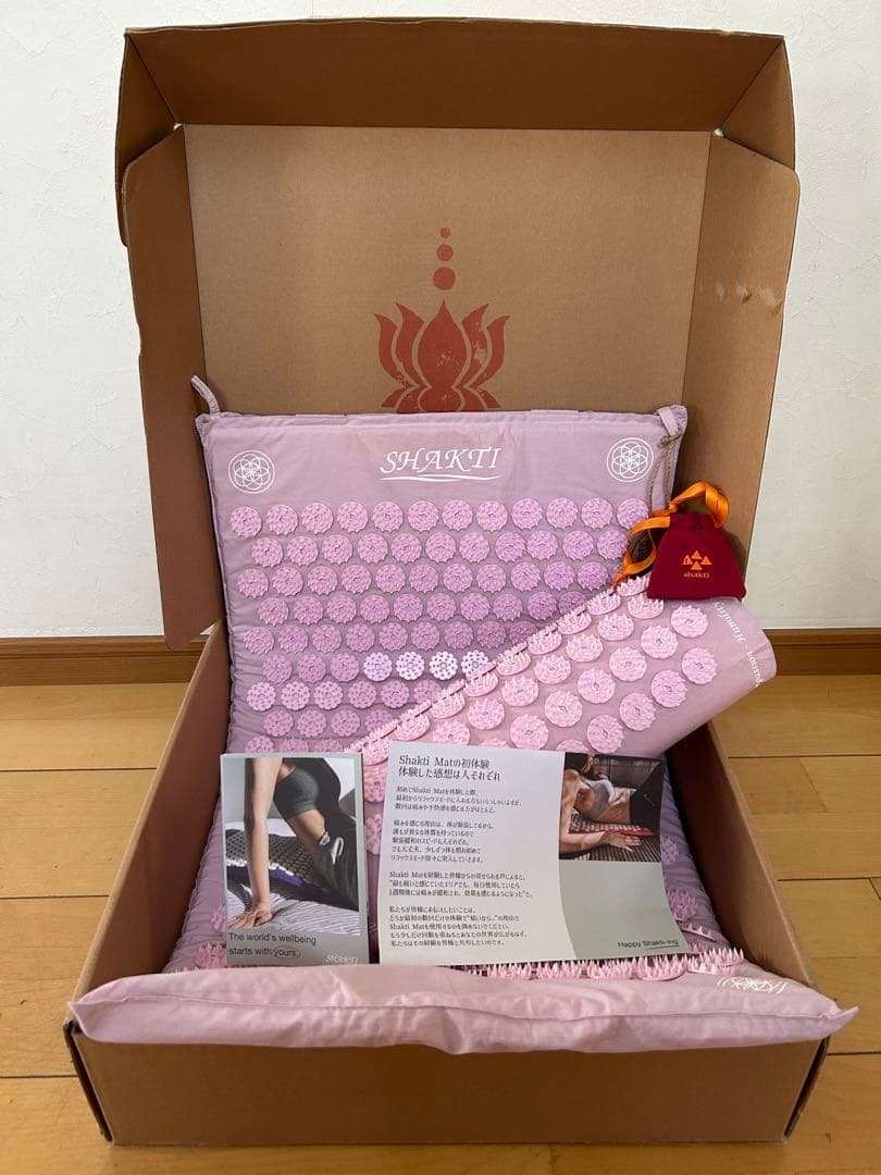 SHAKTI シャクティマット &枕 &シャクティリング 3点セット ピンク