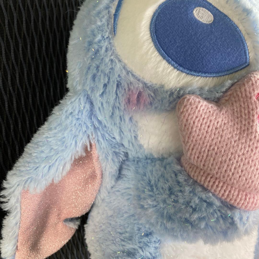 スティッチ ぬいぐるみ ピンク×ブルー Winter Shiny Color - メルカリ