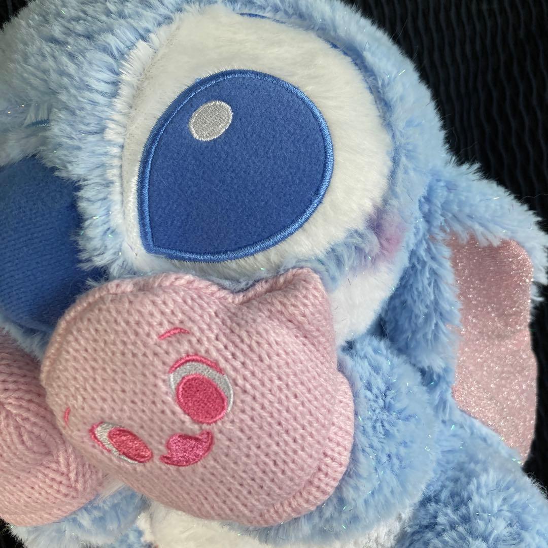 スティッチ ぬいぐるみ ピンク×ブルー Winter Shiny Color - メルカリ