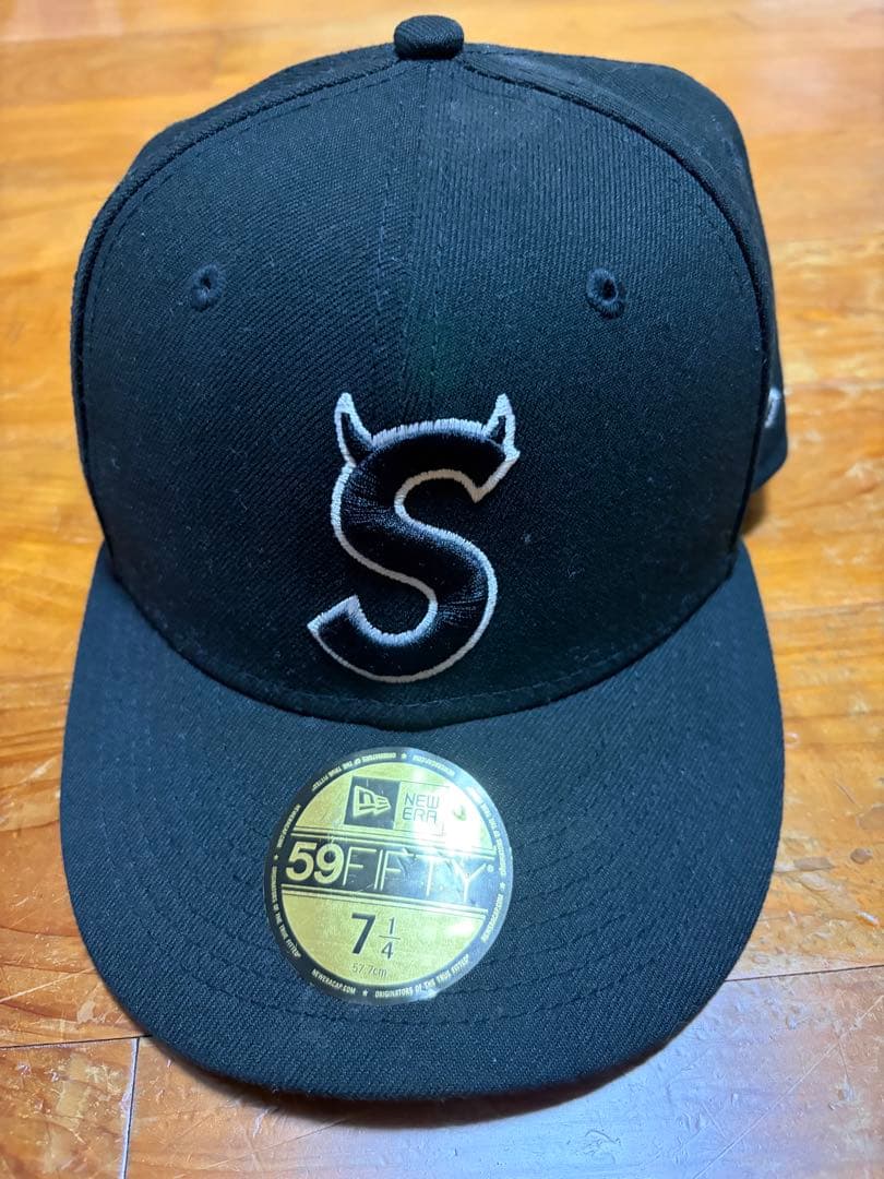 Supreme 59FIFTY ブラックキャップ 7 1/4 - メルカリ