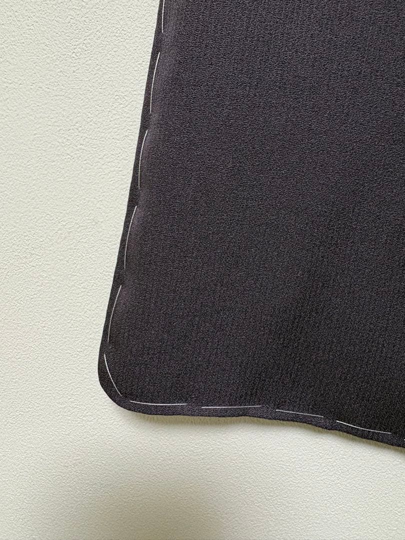 新品未使用★しつけ付き　竹　付け下げ　トールサイズ　紫　黒　金　正絹