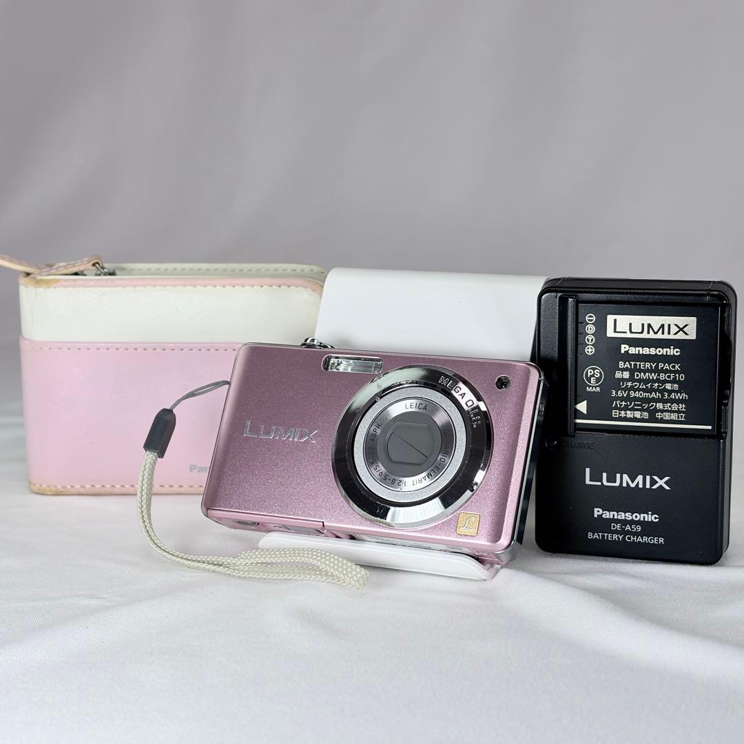良品】Panasonic LUMIX DMC-FS6 ピンク 純正ケースつき