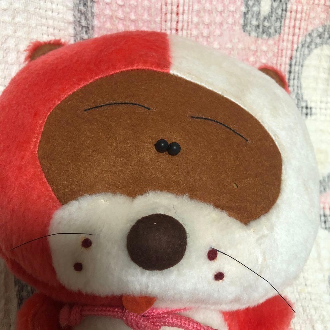 昭和レトロ ヴィンテージ ファンシー たぬき ぬいぐるみ 中古品 - メルカリ
