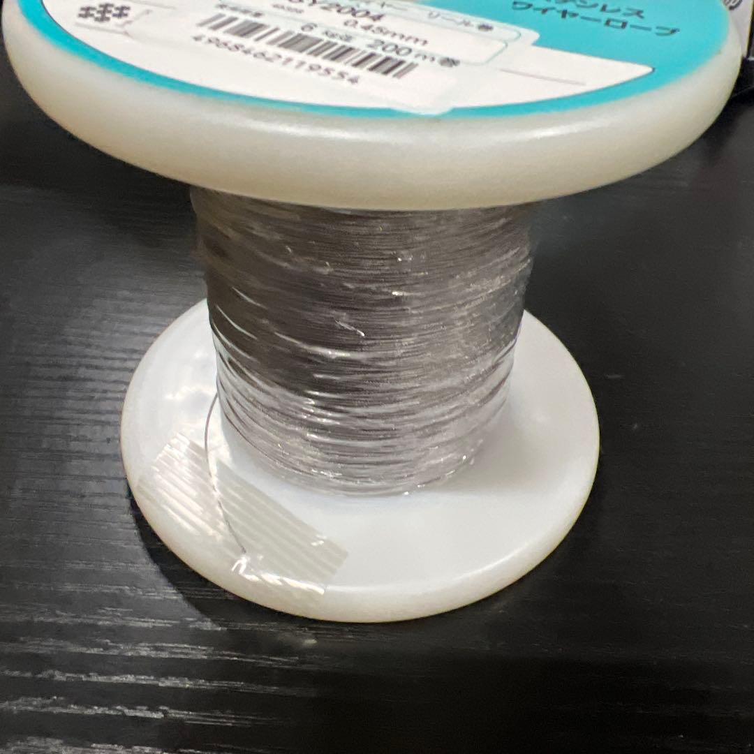 ニッサチェイン ステンレスワイヤー 0.45mm 200m巻 R-SY2004
