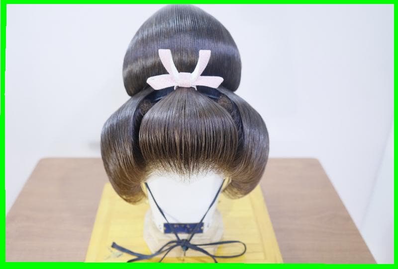 ◆文金高島田　しげもりかつら　人気の栗色　3号◆かつら用中古ケース付き　② 花嫁かつら・日本髪かつら（文金高島田）明るい栗色；新古品 : アズマ