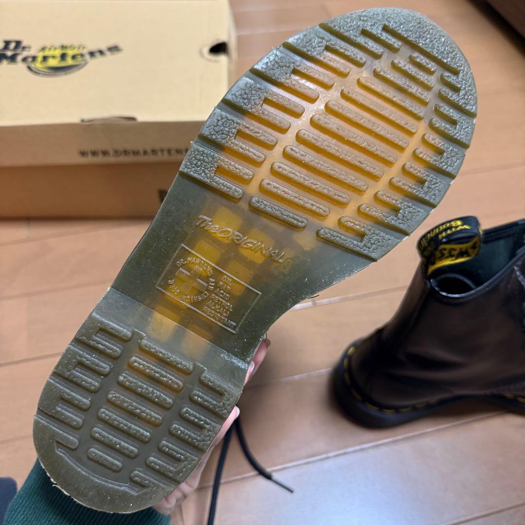 Dr. Martens ブラックレザー 8ホールブーツ　23.0cm