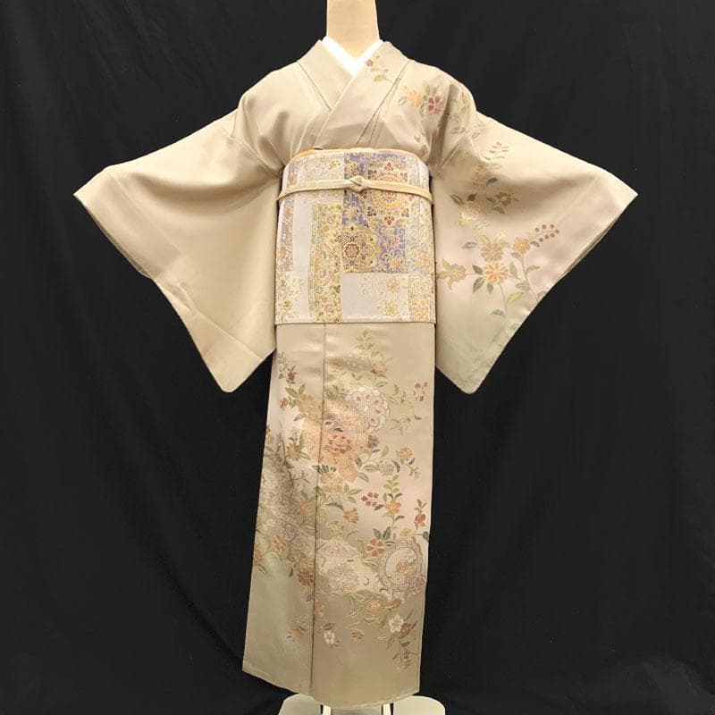 オンラインファッション - 512mh46〇三松取扱い 訪問着 銀通し 金彩