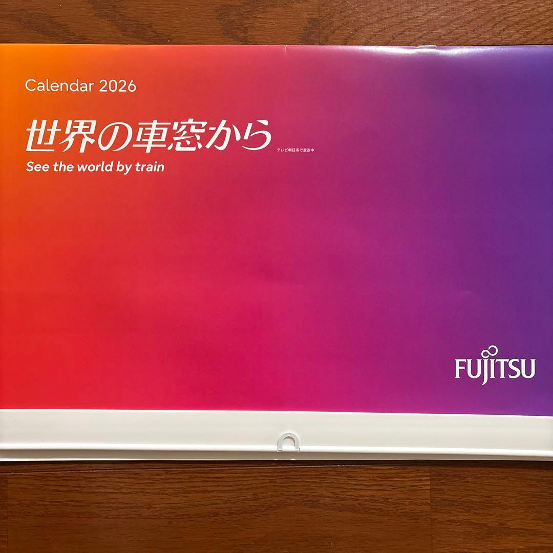 富士通 壁掛け カレンダー 2026 世界の車窓から 非売品 Fujitsu - メルカリ